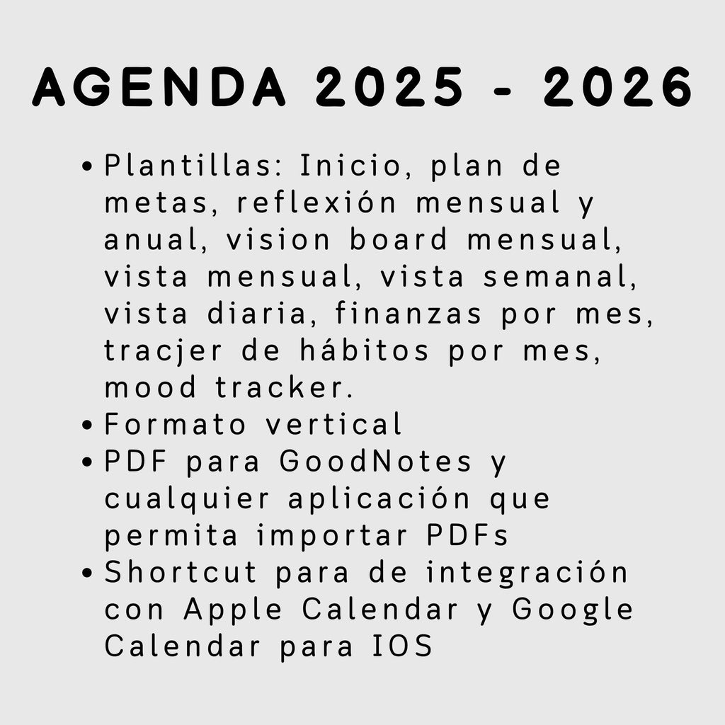 Agenda Digital Rosa 2025-2026 - Ejemplo de uso en GoodNotes