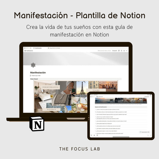 Guía de Manifestación - Plantilla de Notion