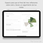 Agenda de Desarrollo Personal Digital Sin Fecha - Página de hábitos y metas