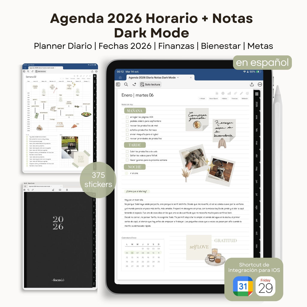 Agenda Digital Dark Mode 2026 Diaria