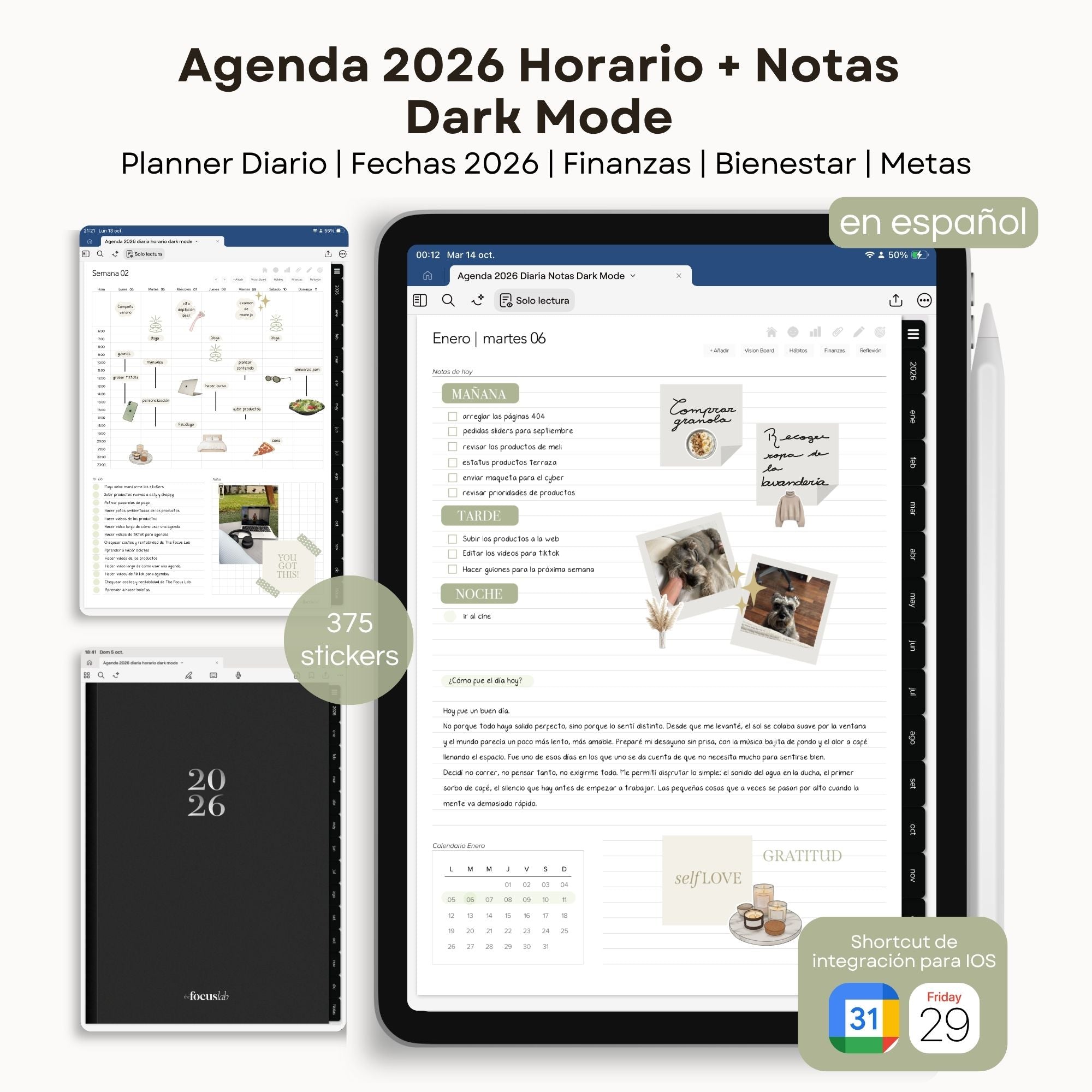 Agenda Digital Dark Mode 2026 Diaria