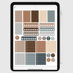 Stickers Digitales | Minimal Collection | Pack de 228 stickers - Diseño de página semanal