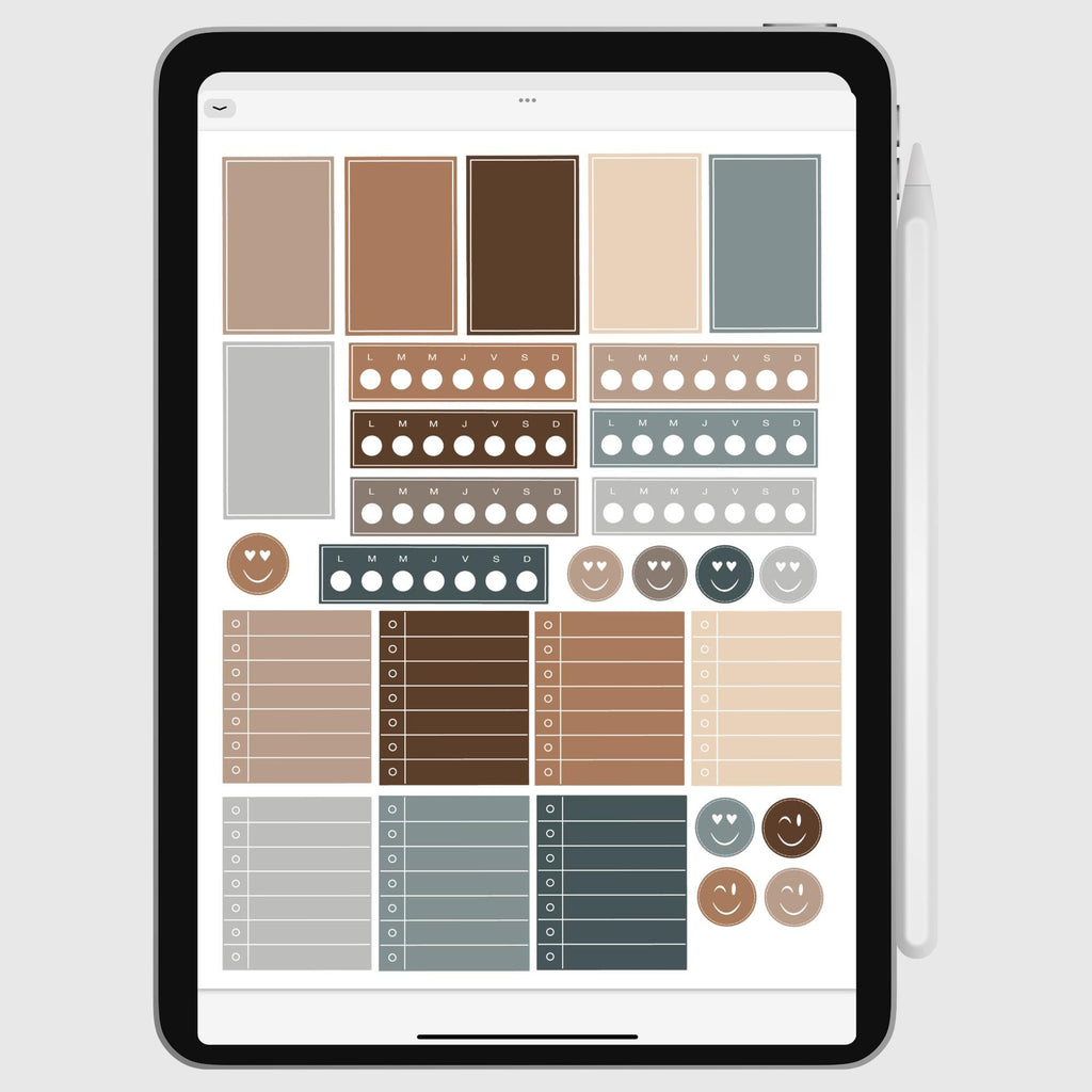 Stickers Digitales | Minimal Collection | Pack de 228 stickers