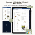 Agenda Digital Azul 2026 Diaria