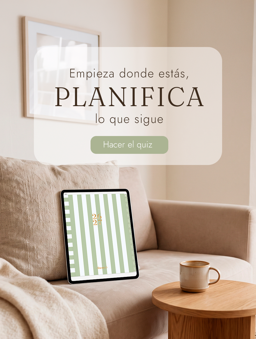 Empieza donde estás, planifica lo que sigue