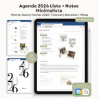Agenda Digital Minimalista 2026 Diaria