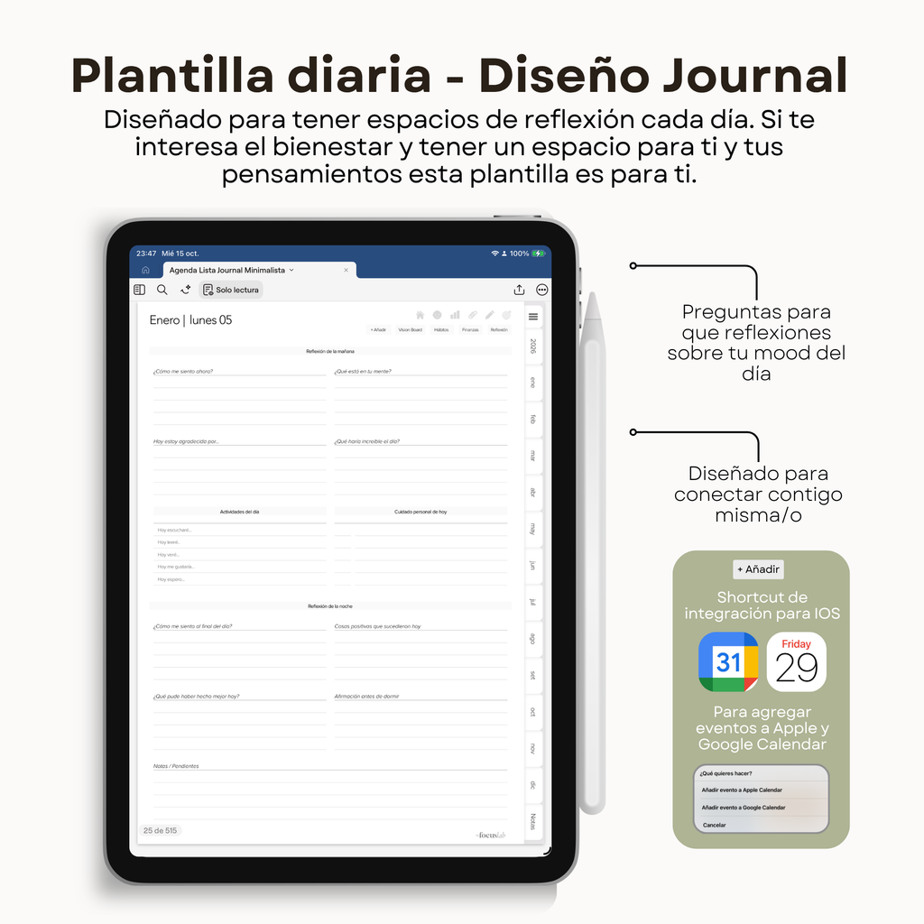 Agenda Digital Minimalista 2026 Diaria