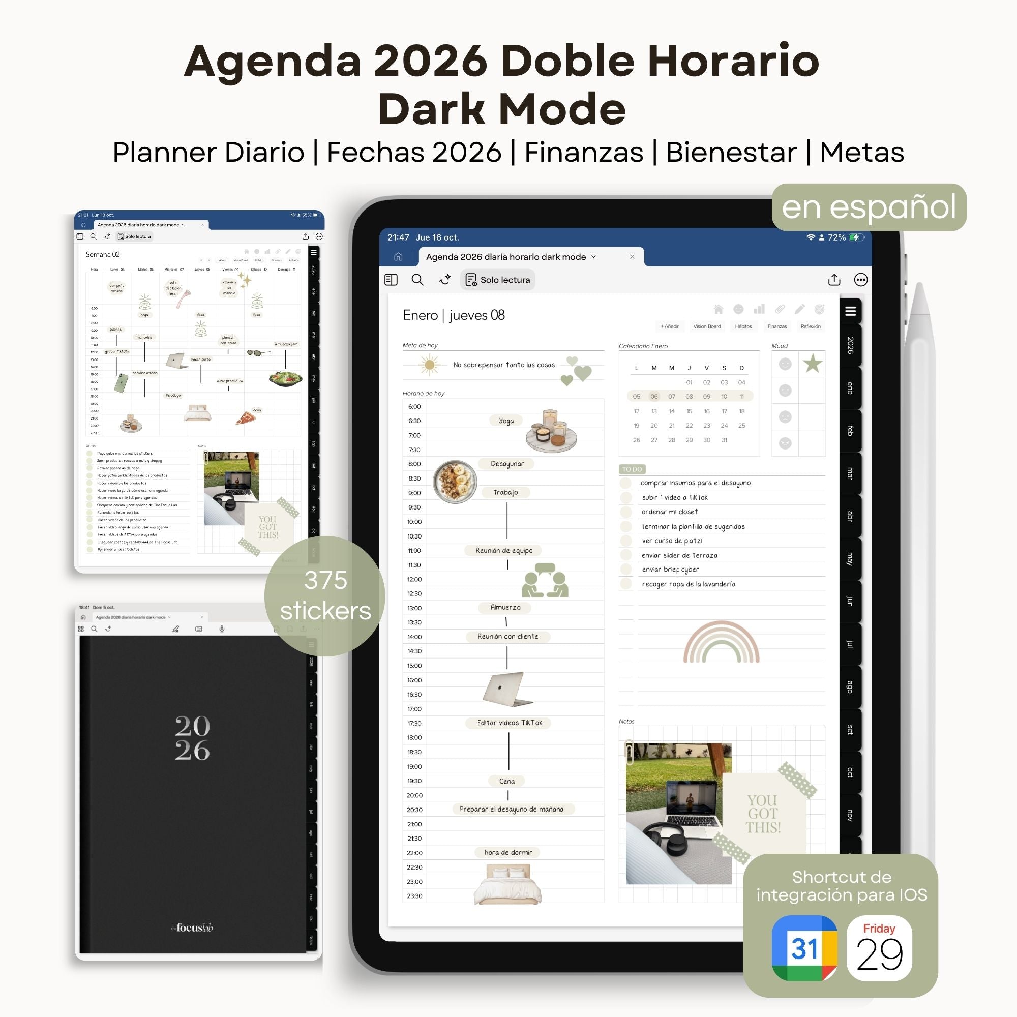 Agenda Digital Dark Mode 2026 Diaria