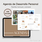 Agenda de Desarrollo Personal Digital Sin Fecha - Vista principal para iPad