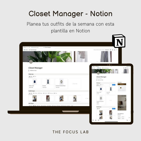Closet Manager - Plantilla de Notion