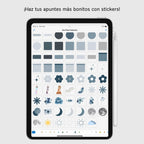 Stickers Digitales | Sea Vibes Collection | Pack de 220 unidades - Página de hábitos y metas